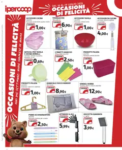 Anteprima del volantino Ipercoop volantino valido a partire dal 16/07/2026 | Pagina: 32 | Prodotti: Tovaglia, Imbuto, Cestino, Grucce