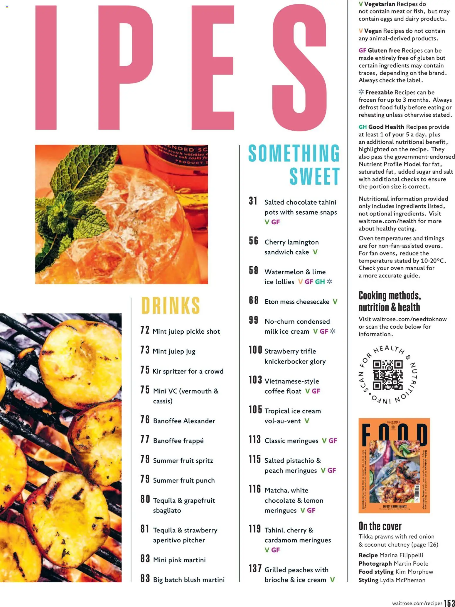{H1} | Page: 153 | Products: Milk, Martini, Crisps, Peaches