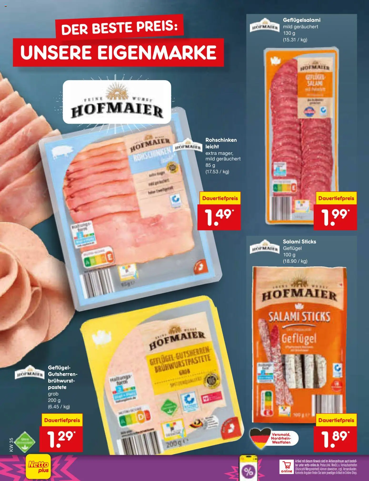 Netto Marken-Discount Prospekt – gültig ab 24.08.2026 | Seite: 20 | Produkte: Salami
