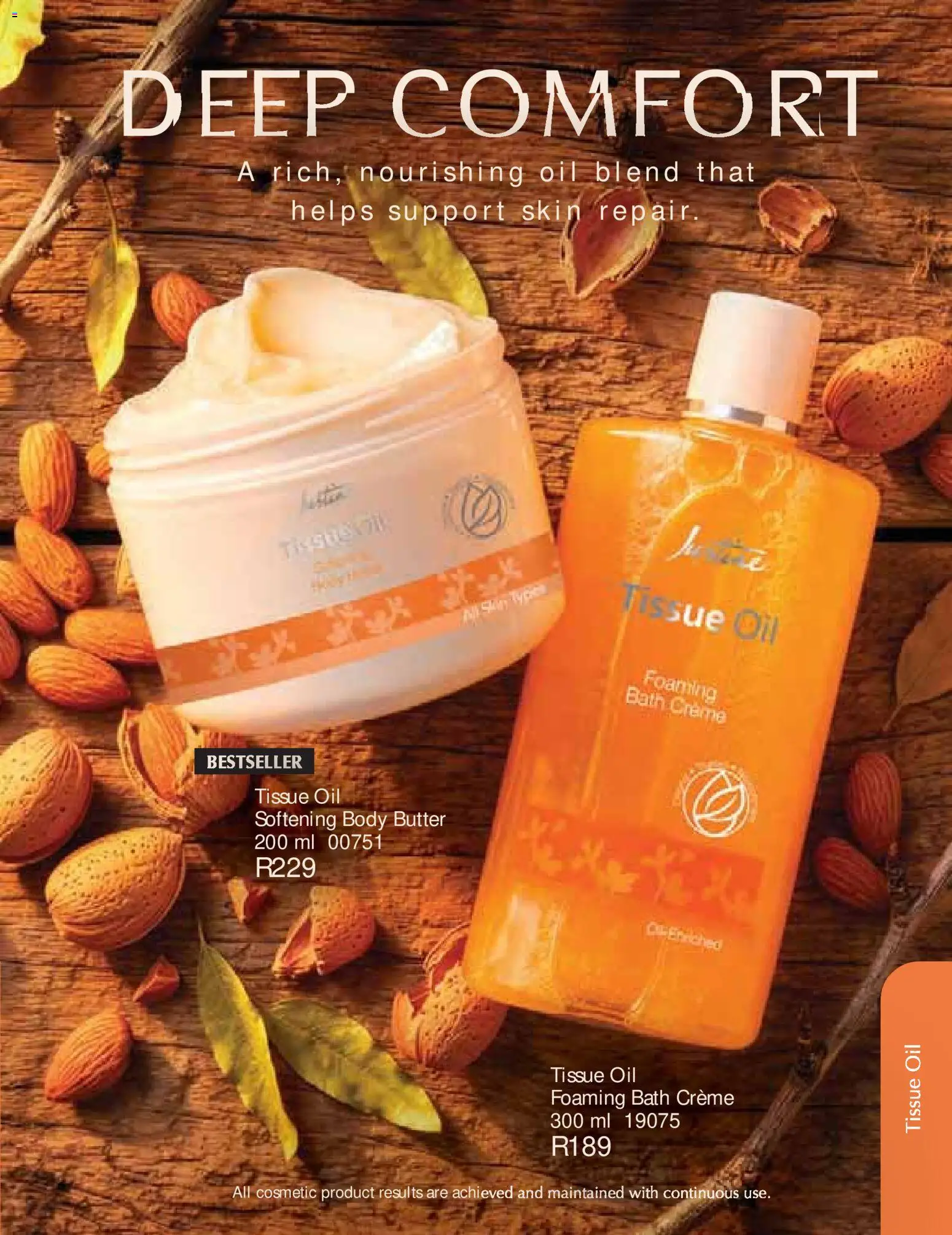 New Justine catalogue – valid from 01/08/2026 | Page: 109 | Products: Tissue oil, Body butter, Bath, Oil