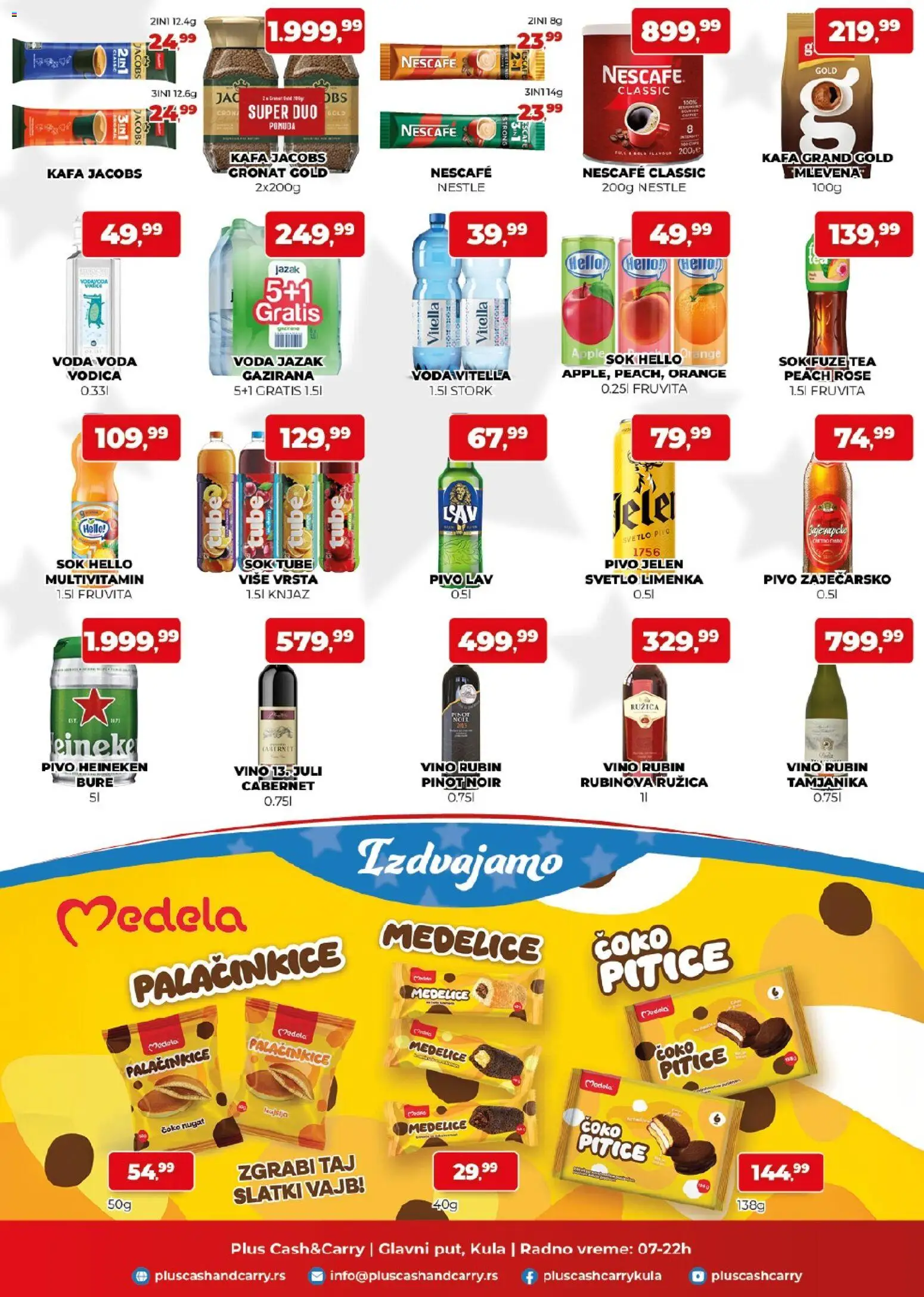Plus Cash & Carry katalog - važi od 22.05.2026 | Strana: 3 | Proizvode: Voda, Bure, Kafa, Pivo