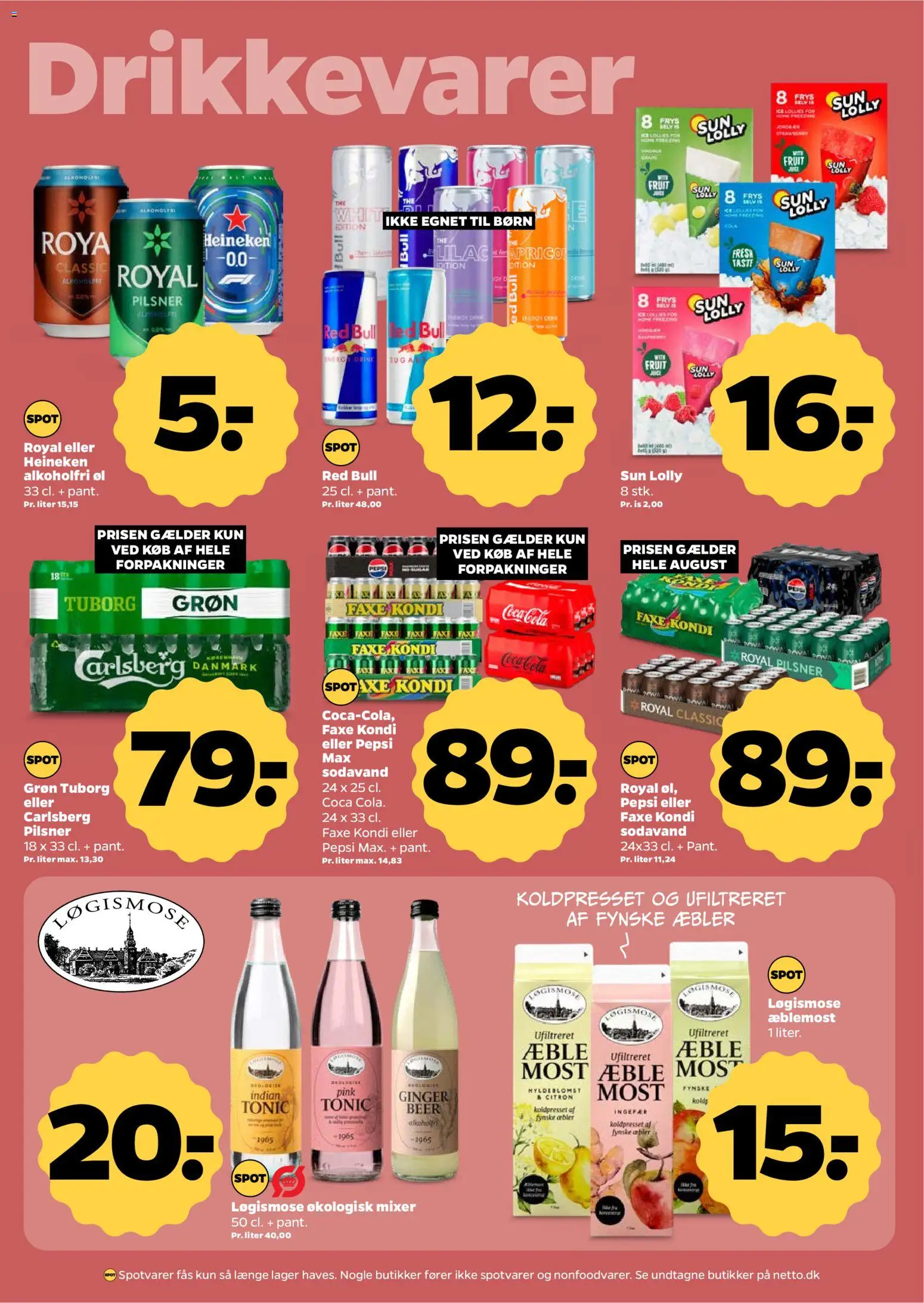 Netto tilbudsavis – gyldig fra 08/08/2026 | Side: 22 | Produkter: Æbler, Faxe Kondi, Pepsi, Mixer