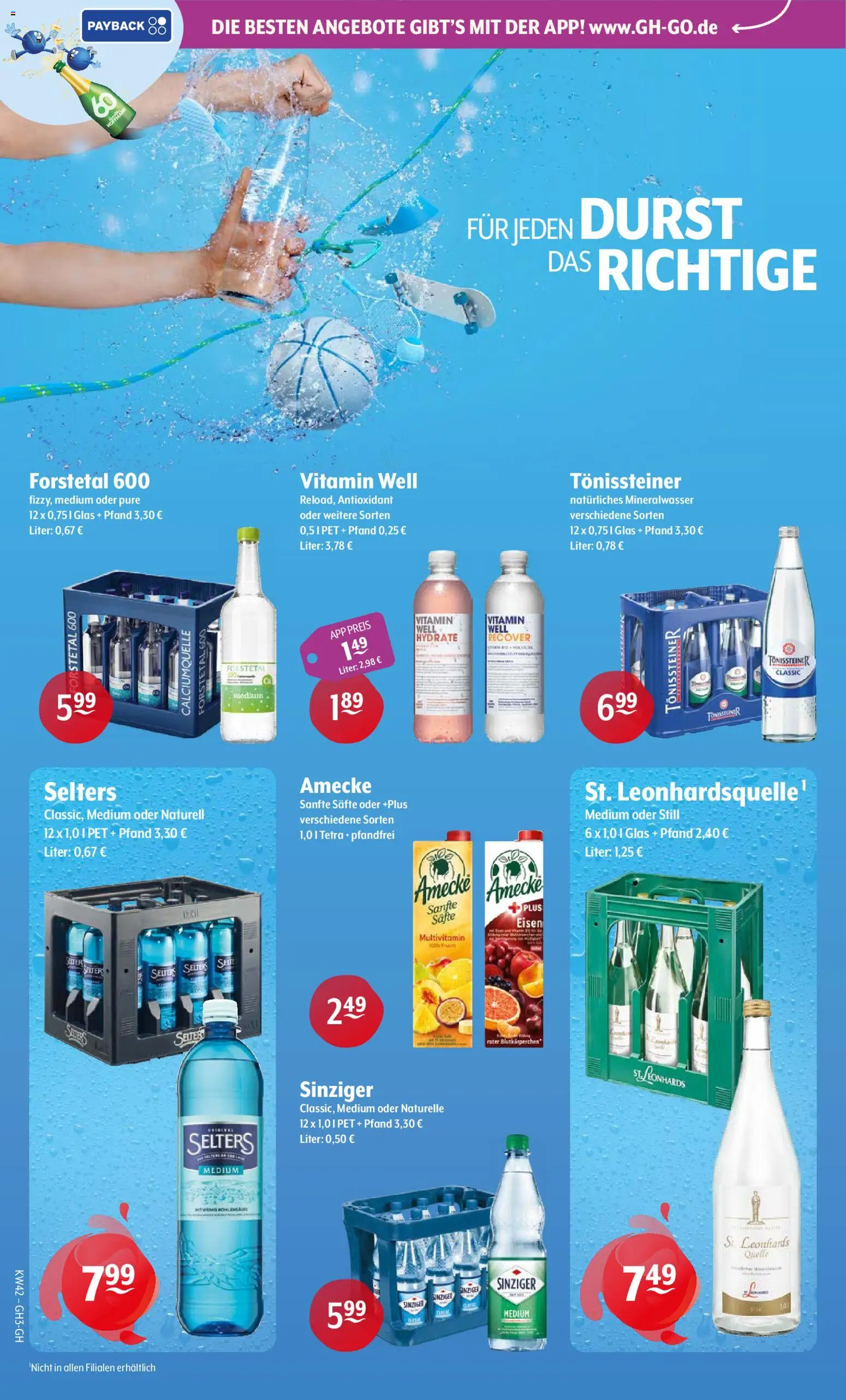Trink und Spare Prospekt – gültig ab 12.10.2026 | Seite: 2 | Produkte: Mineralwasser