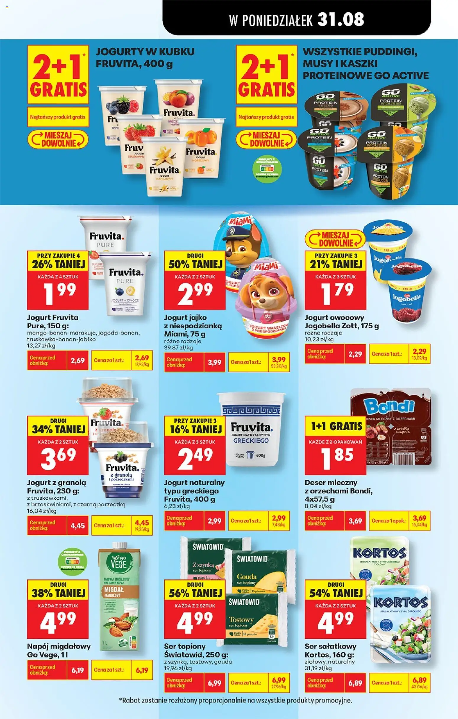 Biedronka Polsko leták od 31.08.2026 | Strana: 73 | Produkty: Granola, Gouda, Jogurty, Jogobella