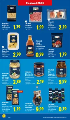 Anteprima del volantino ITALIAMO Set da tavolo olio e aceto, 3x 100 g confezione valido a partire dal 11.06.2026 | Pagina: 16