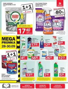 Pogląd oferty "Selgros cash&carry gazetka" - ważna od 24.09.2026 | Strona: 28 | Produkty: Fairy kapsułki do zmywarki, Domestos, Pasta, Finish