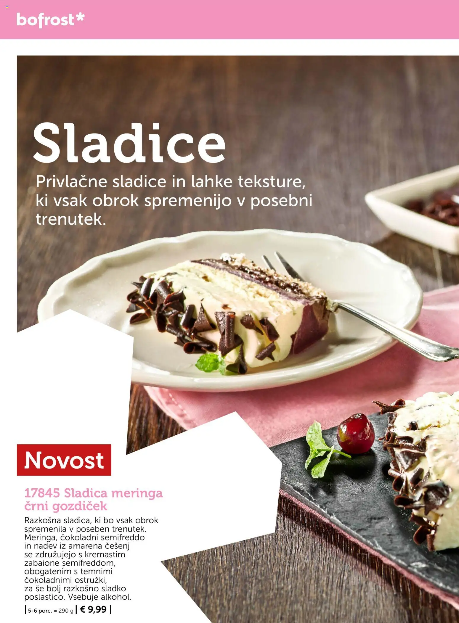 Novi Bofrost katalog ponudbe – veljaven od 01.10.2026 | Stran: 74 | Izdelki: Sladica