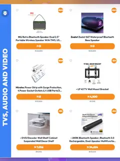 Offer preview "Jumia Catalogue" | Page: 18 | Products: Cabinet, Tv, Usb, Bluetooth speaker