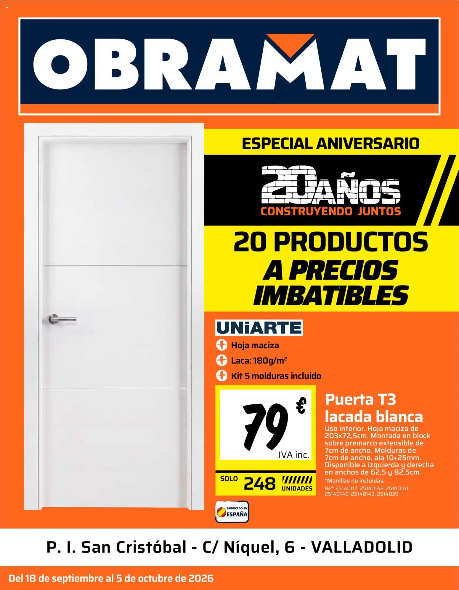 Obramat - Valladolild │ válido desde el 18/09/2026 | Página: 1