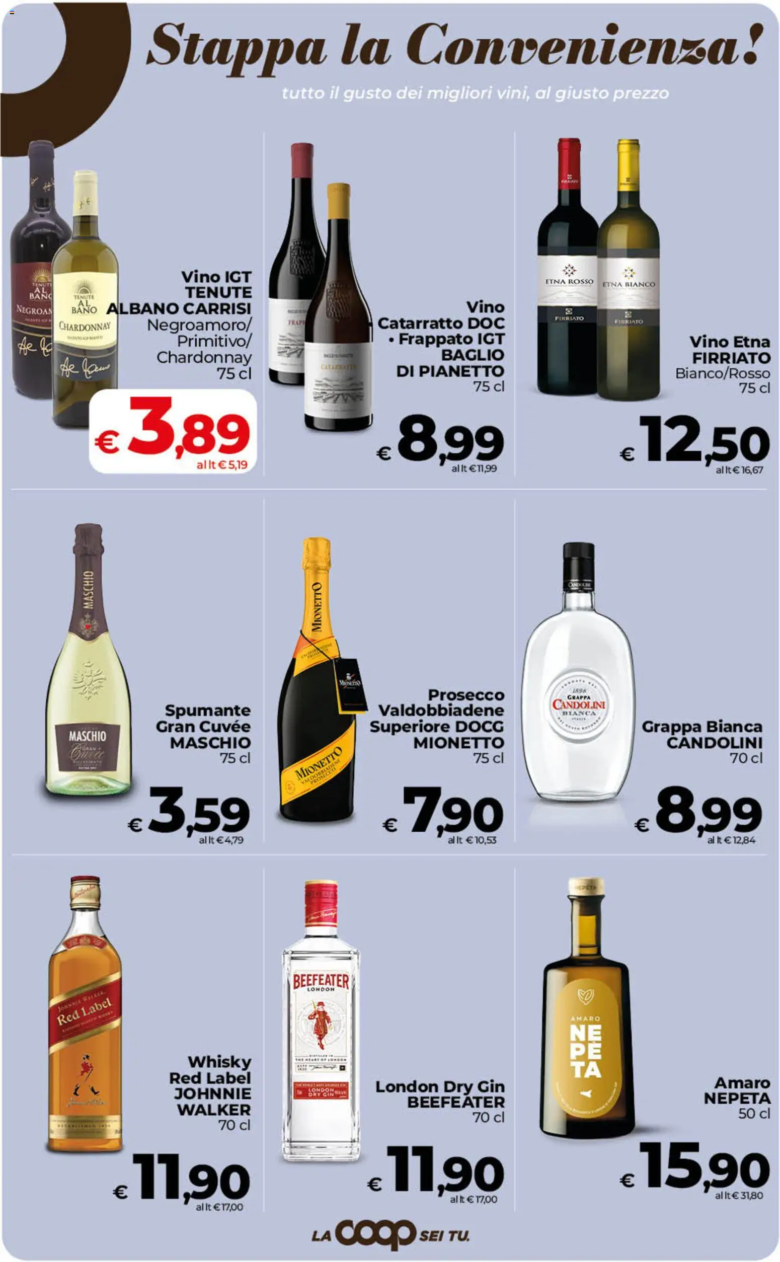 Volantino COOP del 22/09/2026 | Pagina: 30 | Prodotti: Spumante, Grappa, Mionetto, Amaro
