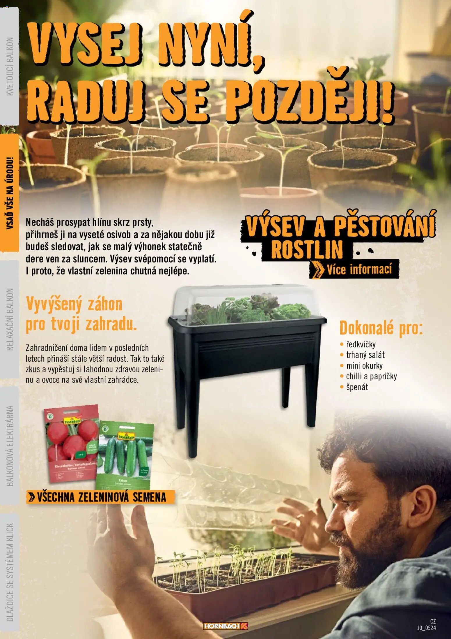 HORNBACH leták - Balkón od 01.01.2026 | Strana: 10 | Produkty: Ovoce, Zelenina, Vyvýšený záhon, Ředkvičky
