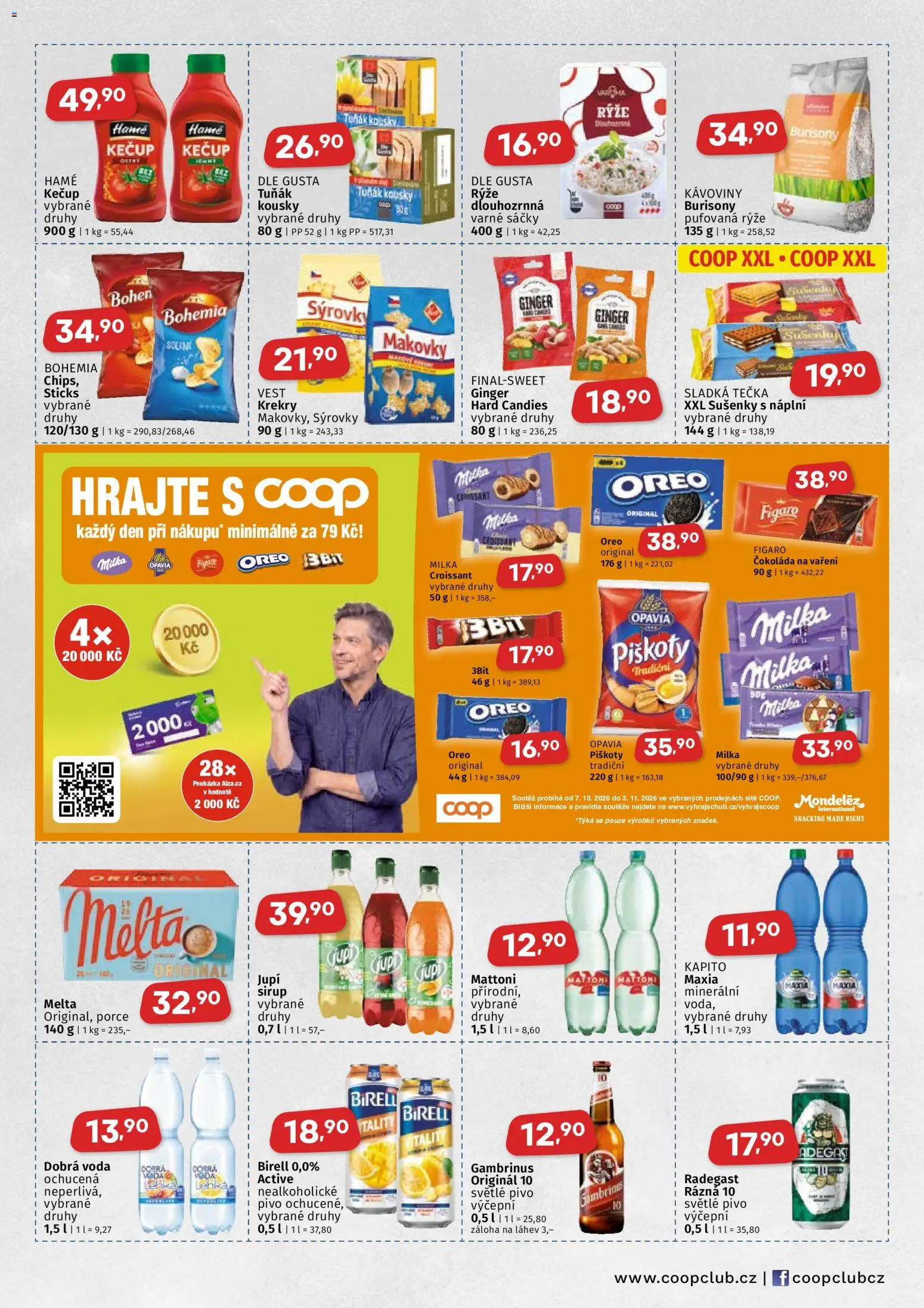 Coop leták - Východočeský region od 21.10.2026 | Strana: 3 | Produkty: Mattoni, Jupí, Oreo, Gambrinus
