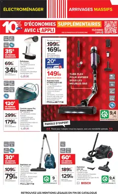 Carrefour - Prévisualisation de Carrefour Arrivages massifs, restez connectés à vos envies valide à partir de 23/06/2026 | Page: 6 | Produits: Aspirateur, Centrale vapeur, Balai, Combinaison