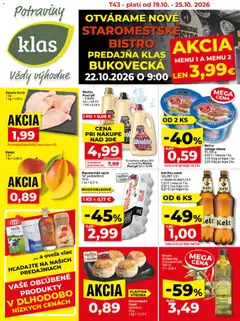 Klas leták platný od 19.10.2026
