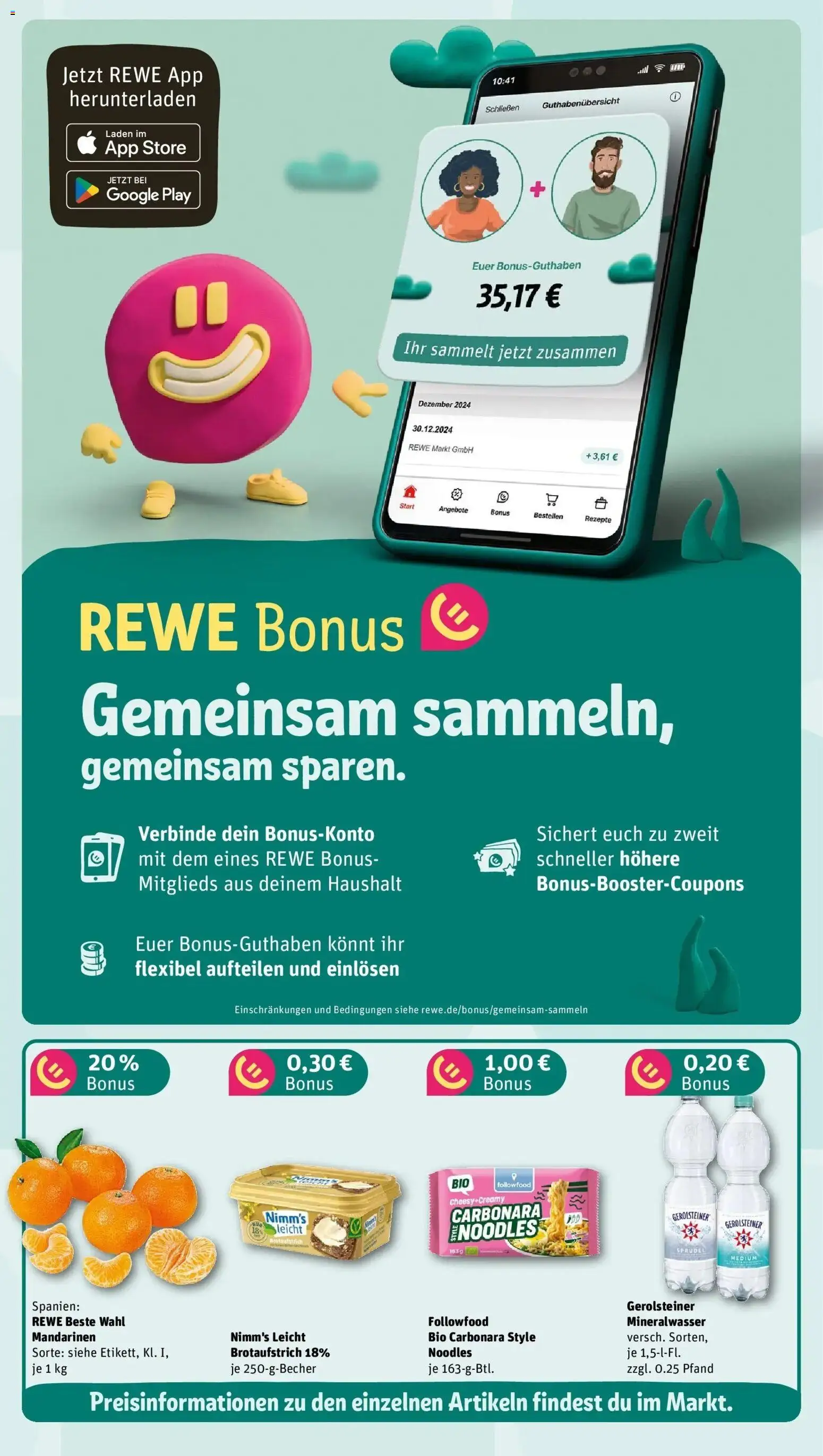 Rewe Prospekt Hohen Neuendorf Ot Bergfelde	 – gültig ab 09.03.2026 | Seite: 3 | Produkte: Mandarinen, Mineralwasser, Gerolsteiner