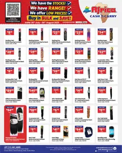 Africa Cash & Carry specials catalogue – valid from 30/07/2026 | Page: 23 | Products: Stock, Water