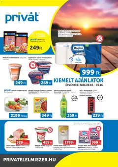 PRIVÁT Déli vármegyék - amely érvényes a következő dátumtól: 2026.09.10.