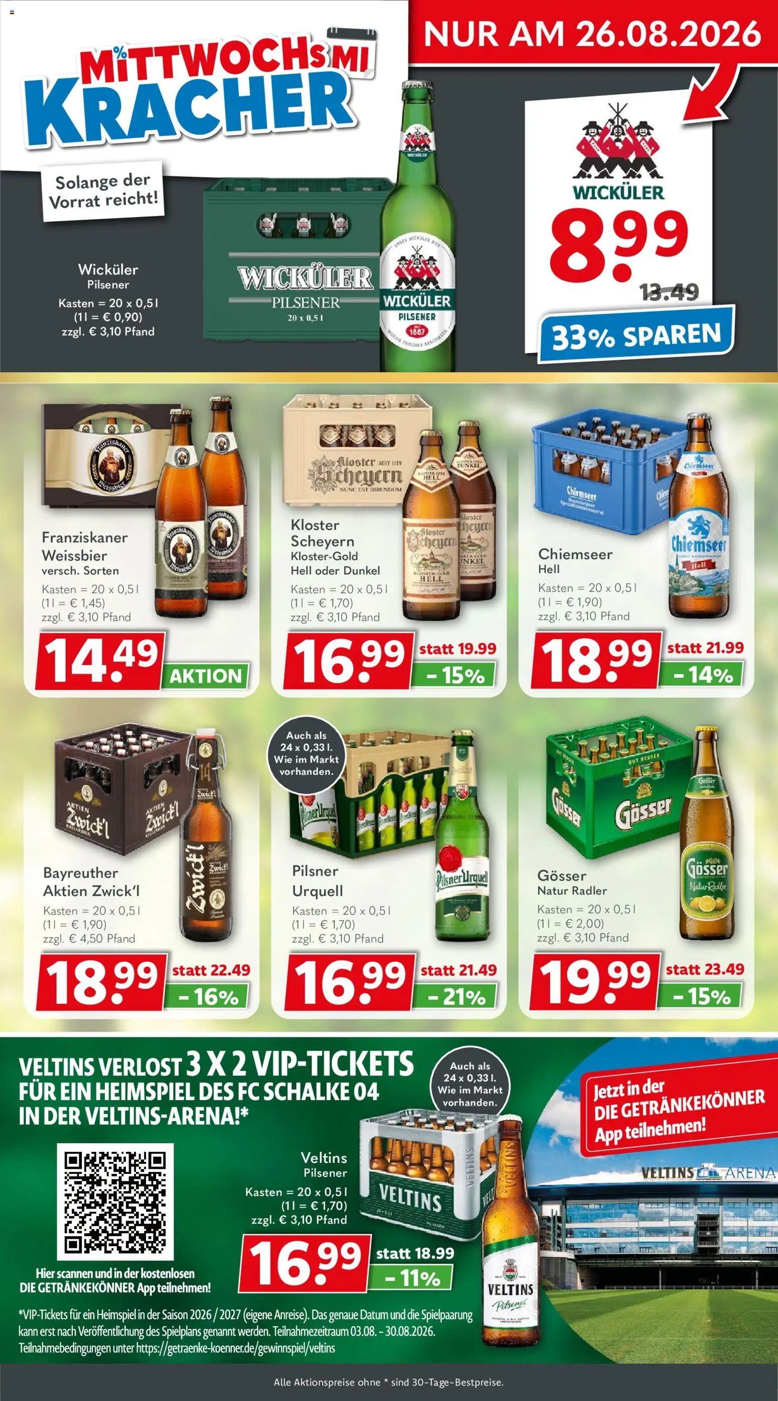 Getränkeland Prospekt – gültig ab 17.08.2026 | Seite: 3 | Produkte: Franziskaner, Weißbier, Radler, Pilsner urquell