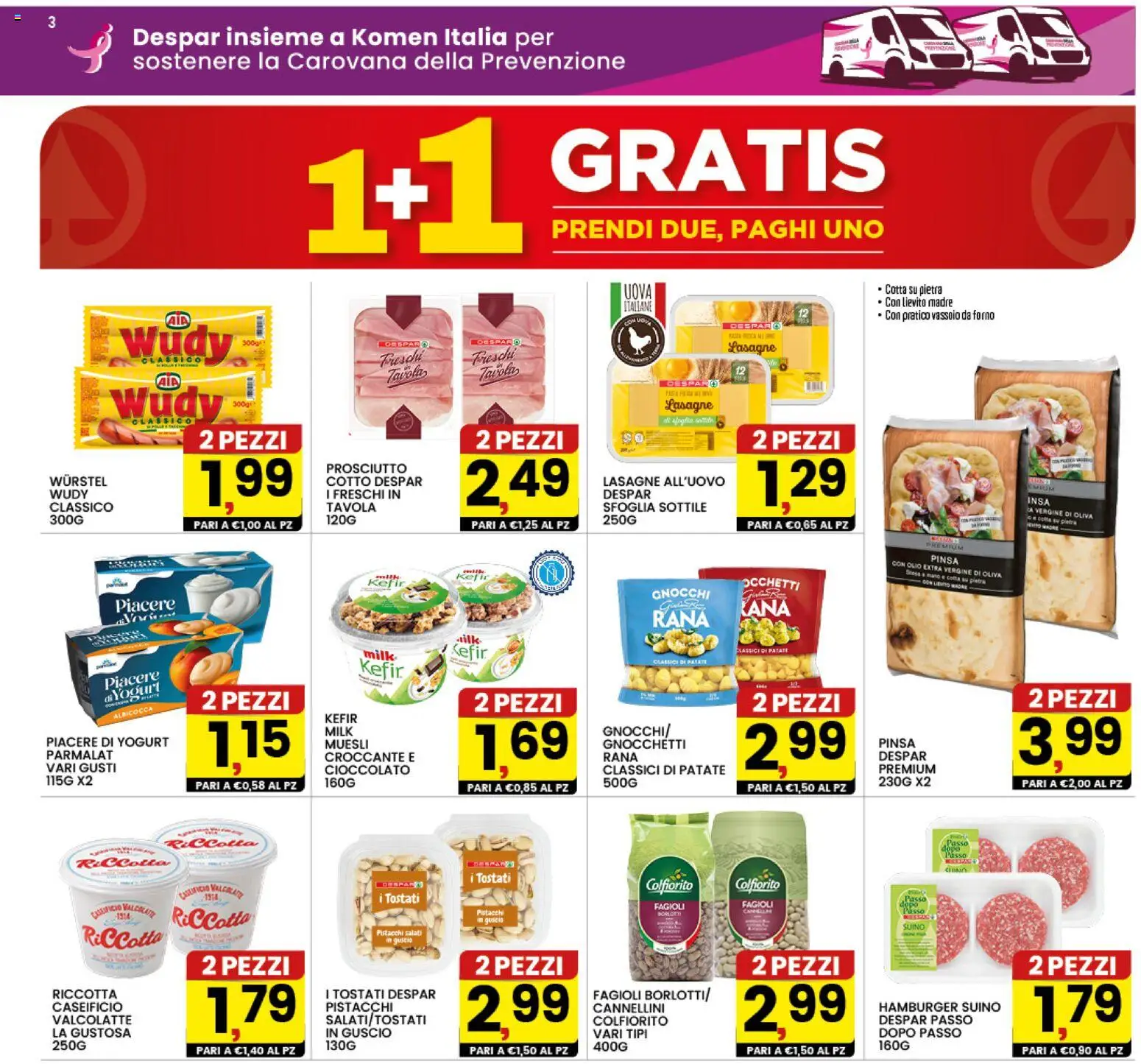 Volantino Interspar del 12/10/2026 | Pagina: 3 | Prodotti: Cannellini, Suino, Gnocchi, Lievito
