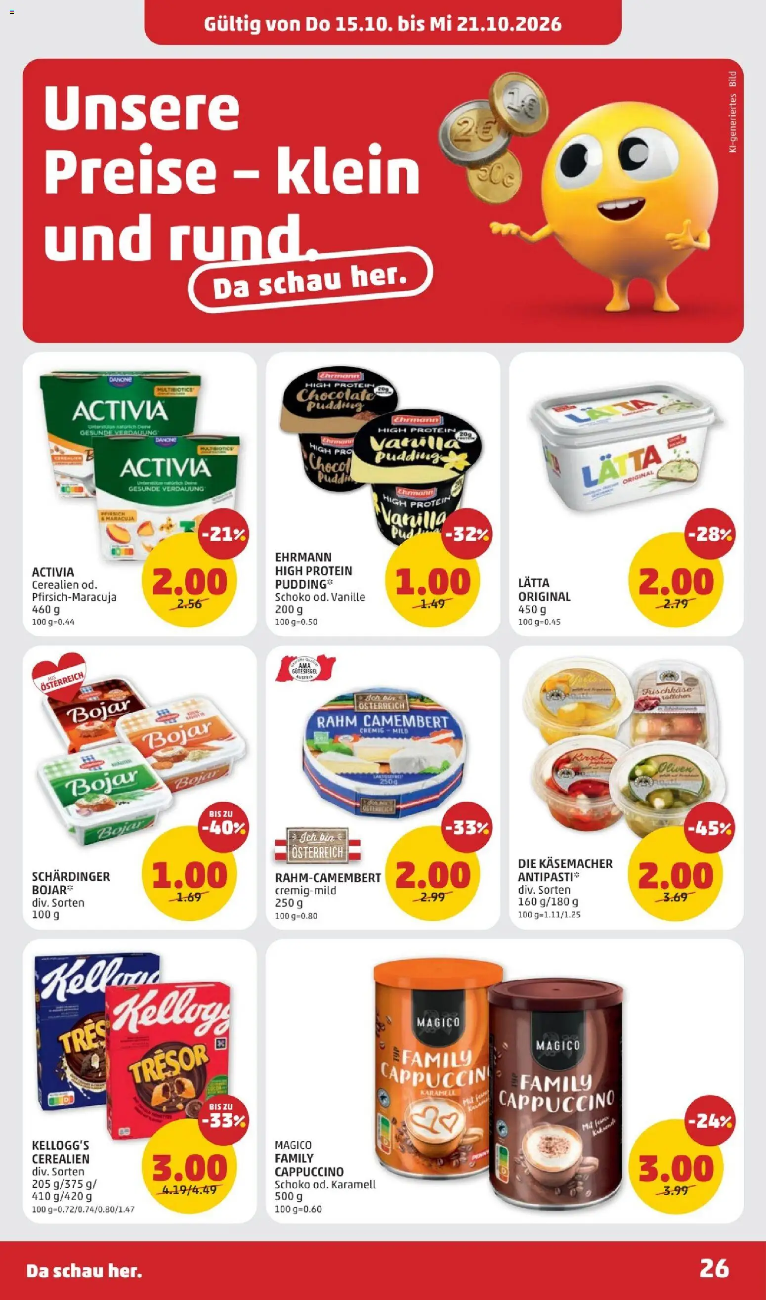 Penny Markt Flugblatt gültig ab 15.10.2026 | Seite: 28 | Produkte: Vanille, Oliven