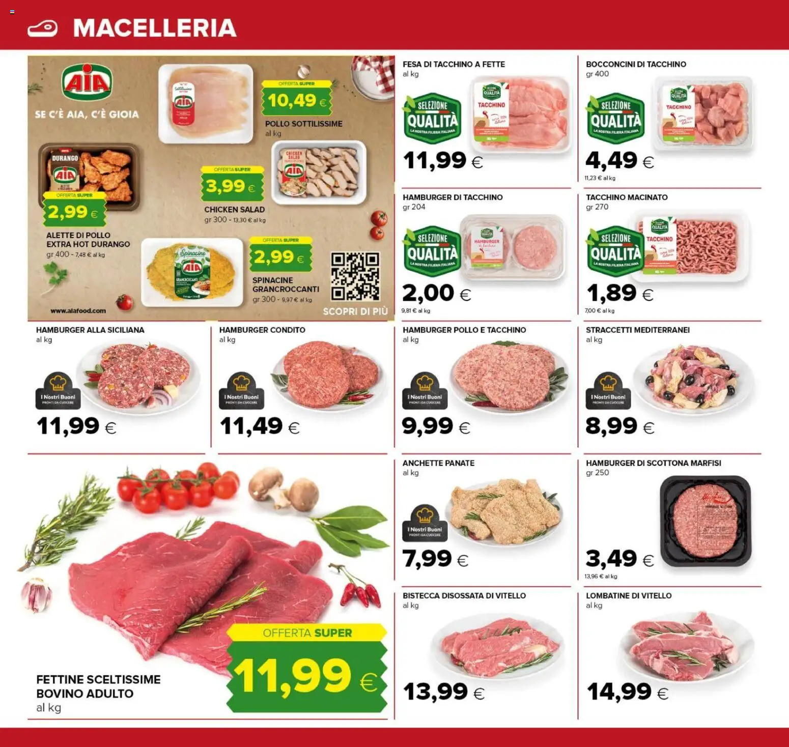 Volantino Oasi del 25/09/2026 | Pagina: 8 | Prodotti: Pollo, Vitello, Bistecca, Macinato