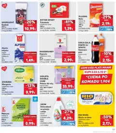 COCA-COLA, FANTA ILI SPRITE, Gazirano piće razne vrste 2 L - Pregled kataloga iz trgovine Kaufland, vrijedi od 23.09.2026 | Stranica: 39