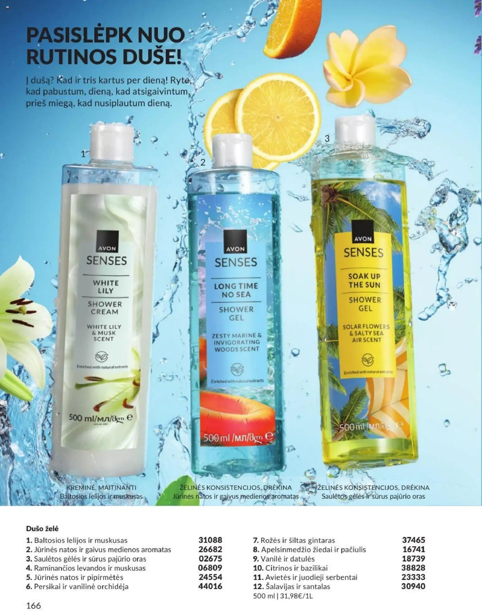 AVON akcijos nuo 2026.08.01 | Puslapis: 166 | Prekių: Dušo želė