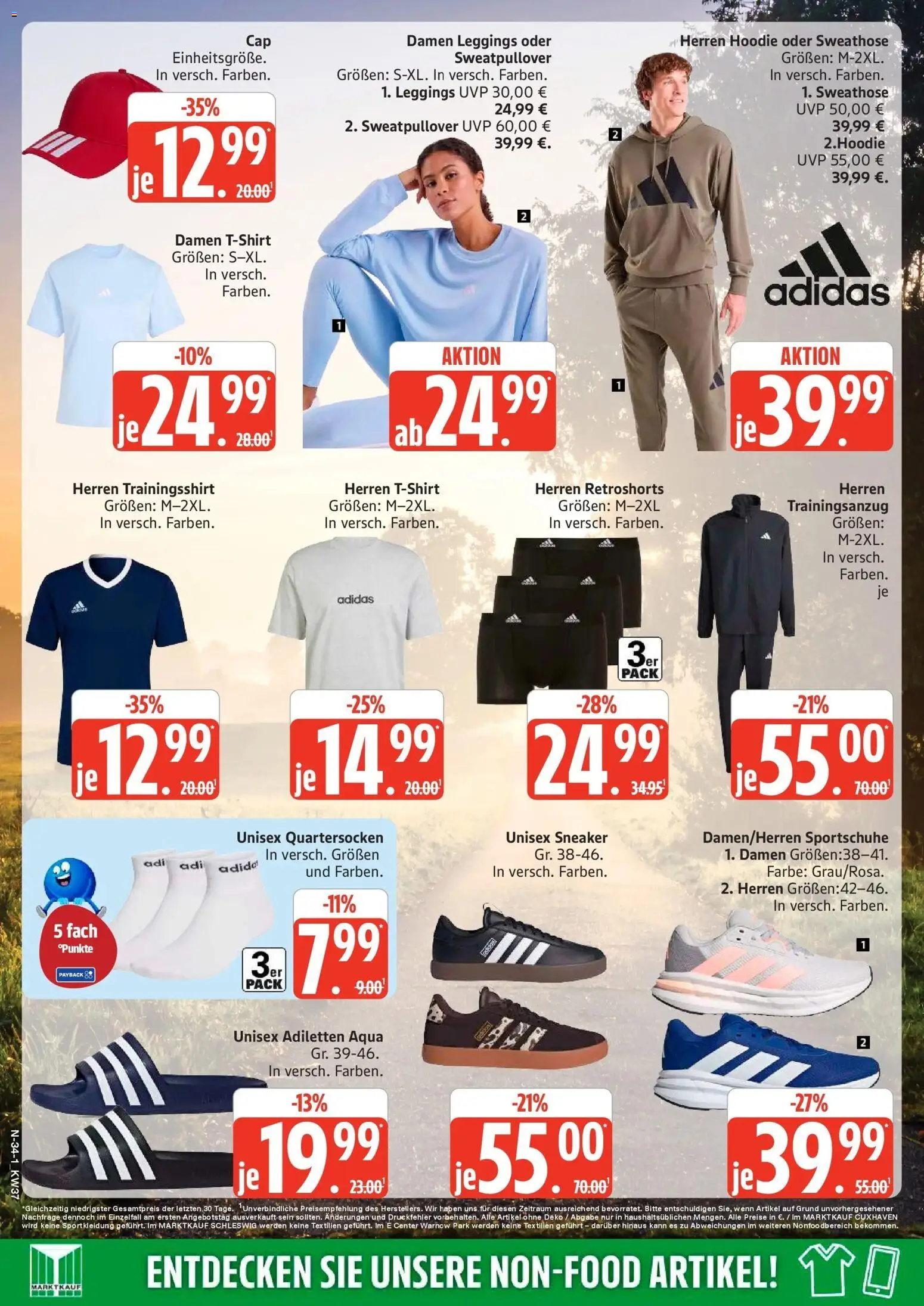 Marktkauf Prospekt Neuenkirchen (ab 07.09.2026) » Angebote online | Seite: 34 | Produkte: Sweathose, Hoodie, Leggings