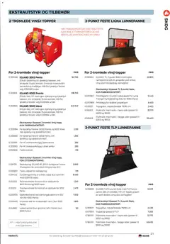 Forhåndsvisning av Felleskjøpet Igland produktkatalog 2025-2026 gyldig fra 01.01.2025 | Side: 21 | Produkter: Kontakt, Støpsel, Датчик руху, Пінопласт
