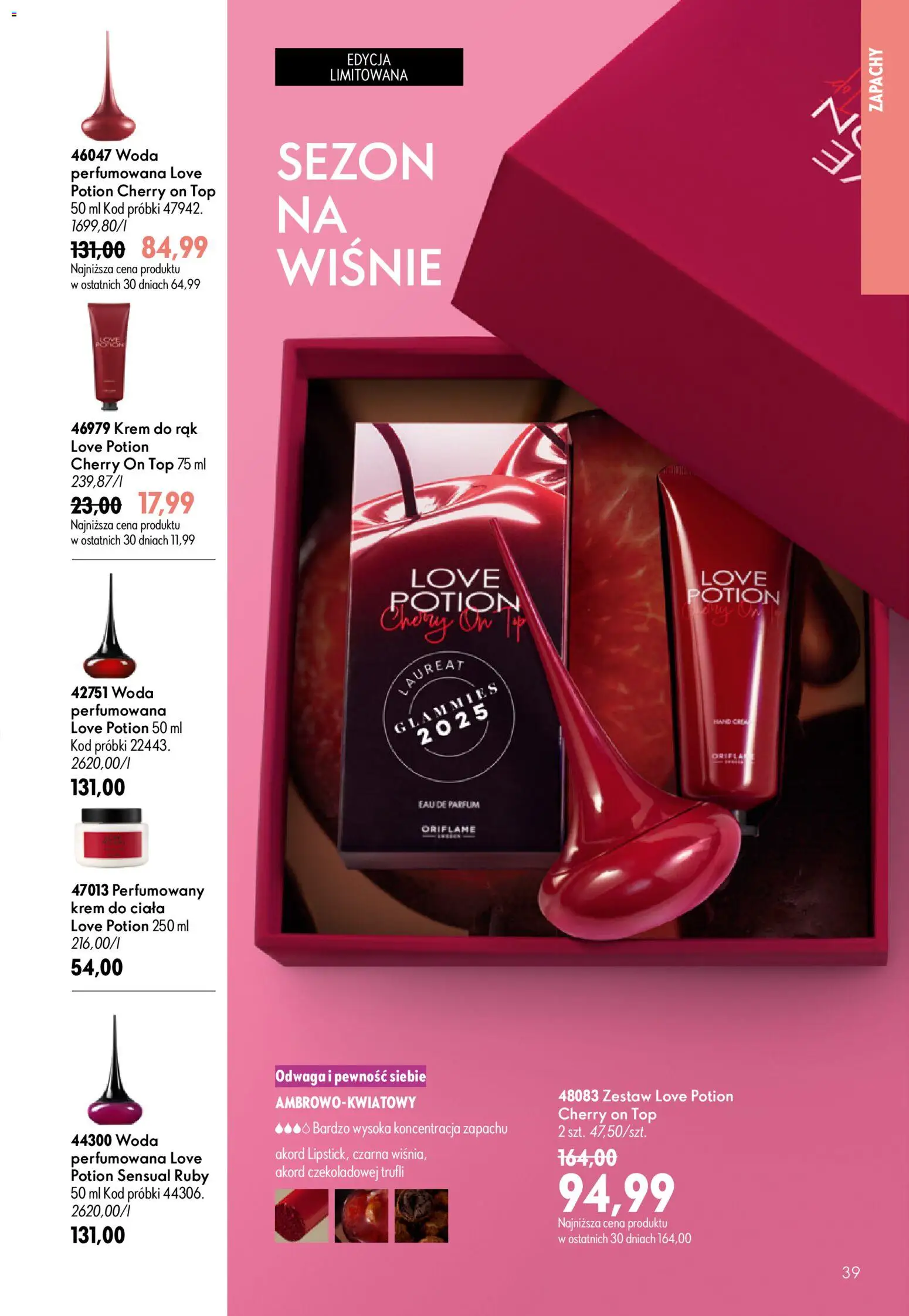 Oriflame Katalog 9 2026 od 17.06.2026 | Strona: 39 | Produkty: Top, Krem do ciała, Krem do rąk, Woda