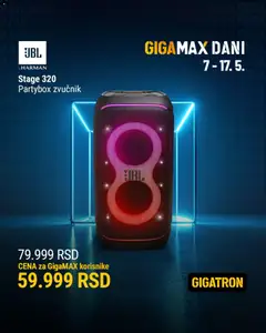 Gigatron katalog - pregled Gigatron kataloga - važi od 07.05.2026 | Strana: 12 | Proizvode: Zvučnik