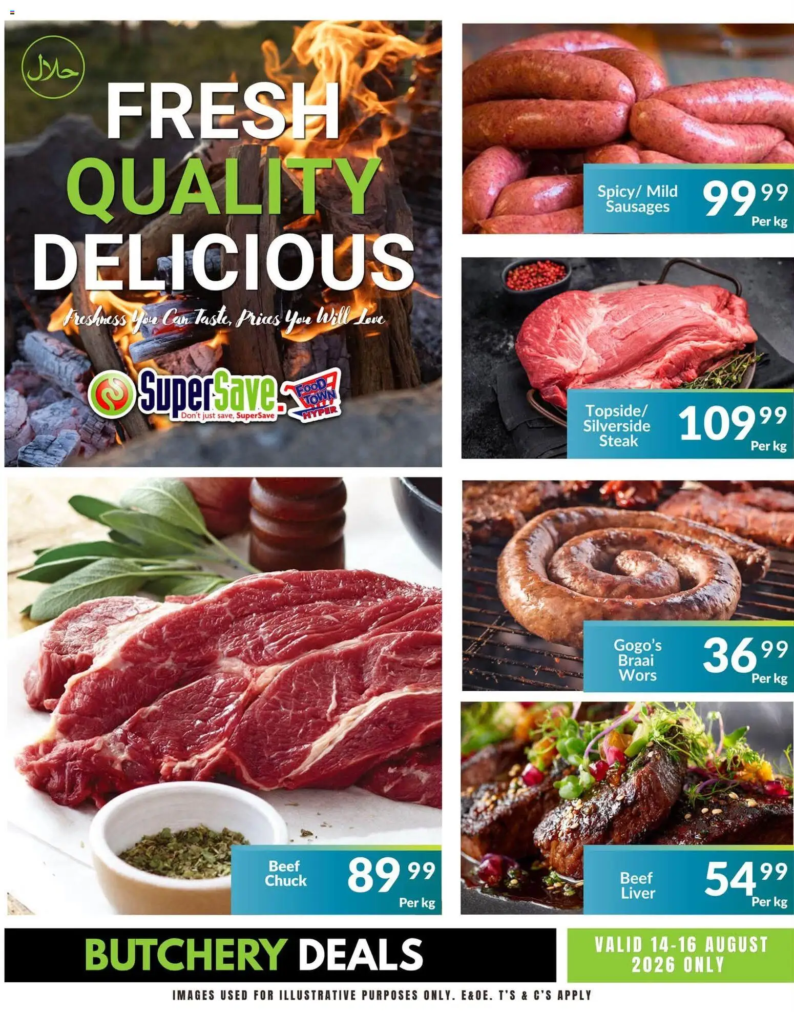 New Super Save catalogue – valid from 14/08/2026 | Page: 2 | Products: Liver, Steak, Beef