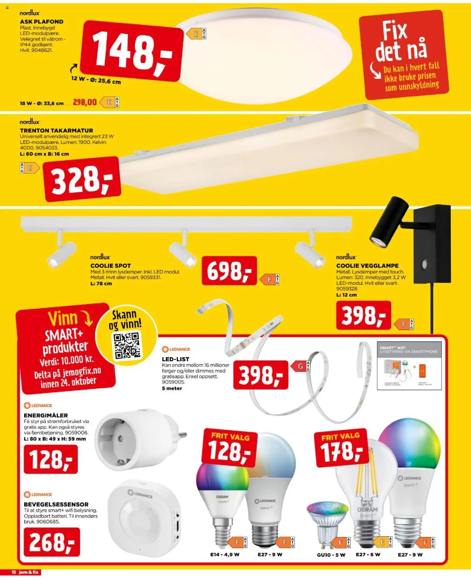 {H1} | Side: 10 | Produkter: Vegglampe