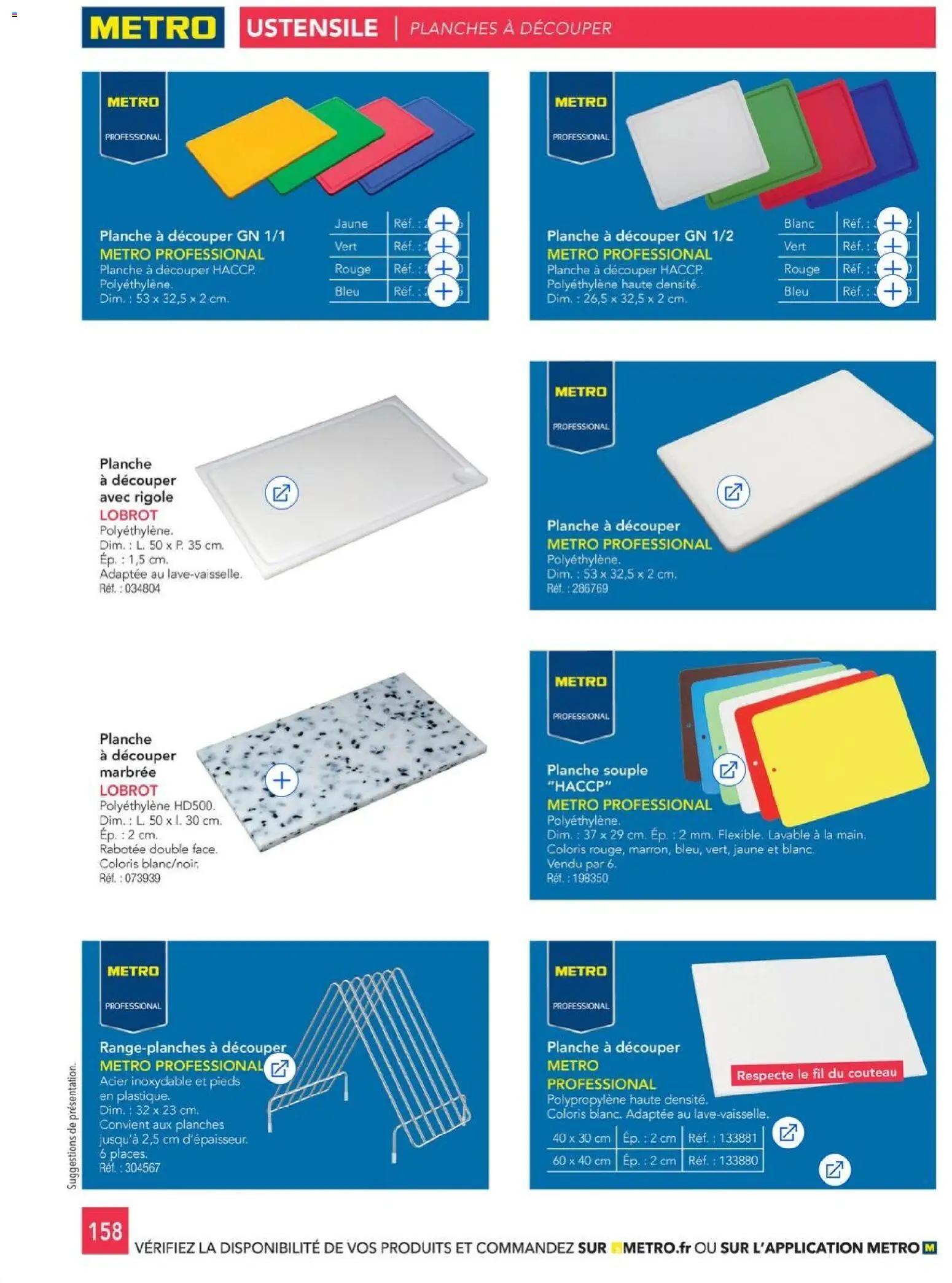 {H1} | Page: 158 | Produits: Planche à découper