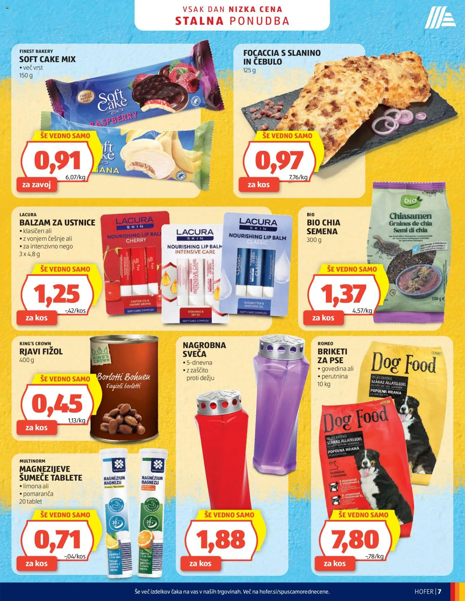 Hofer SI katalog | vrijedi od 17.06.2026 | Stranica: 7 | Proizvodi: Tablet, Govedina, Šumeće tablete, Briketi