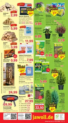 Jawoll Prospekt ab 05.10.2026 gültig | Seite: 12 | Produkte: Spiel, Rindenmulch, Kamin, Blumen