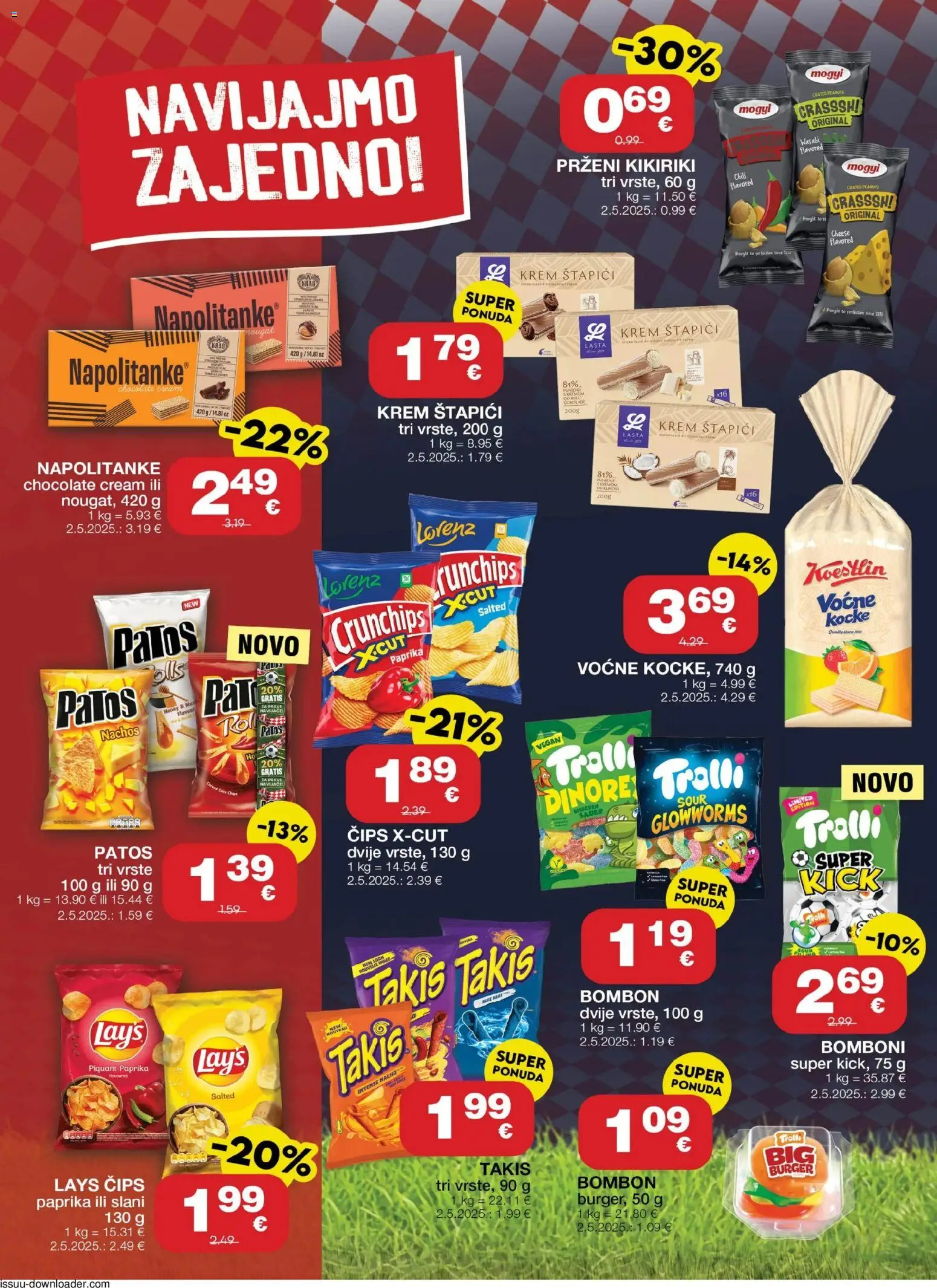 Stanić Diskont katalog | vrijedi od 11.06.2026 | Stranica: 8 | Proizvodi: Bomboni, Čips, Napolitanke, Štapići