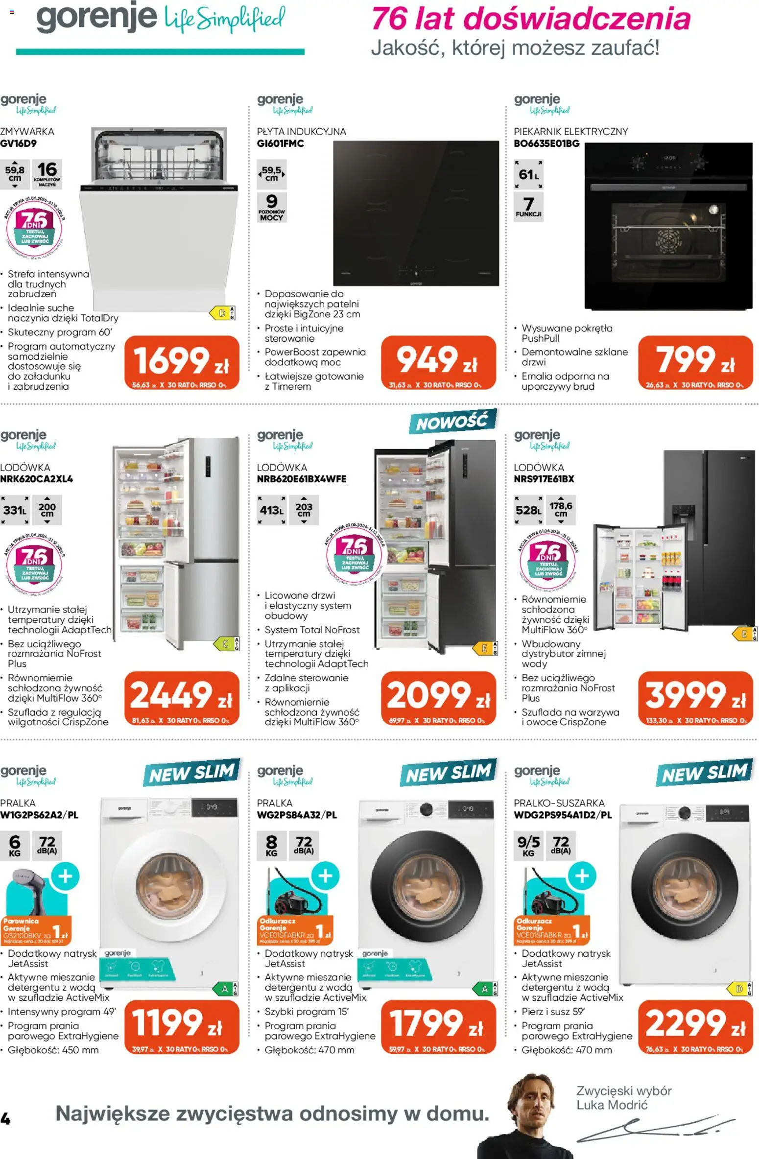 Max elektro gazetka od 01.10.2026 | Strona: 4 | Produkty: Płyta indukcyjna, Żywność, Zmywarka, Naczynia