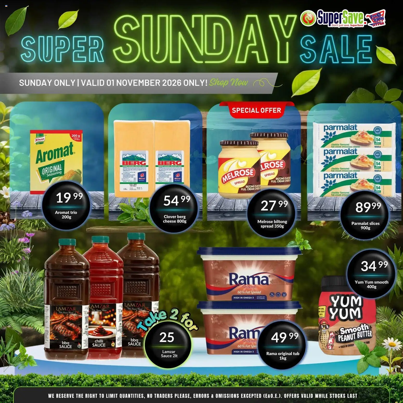 New Super Save catalogue – valid from 01/11/2026 | Page: 4 | Products: Cheese, Cheddar, Sauce, Chilli