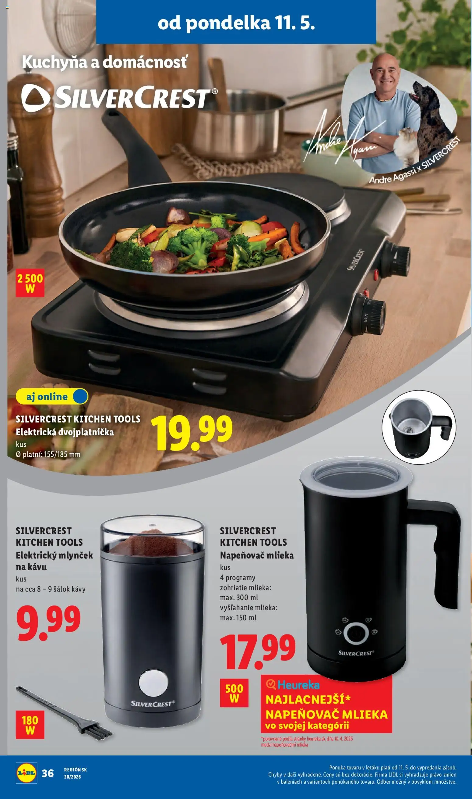 Nové Lidl akcie – leták je platný od 11.05.2026 | Strana: 44 | Produkty: Kuchyňa, Napeňovač, Napeňovač mlieka
