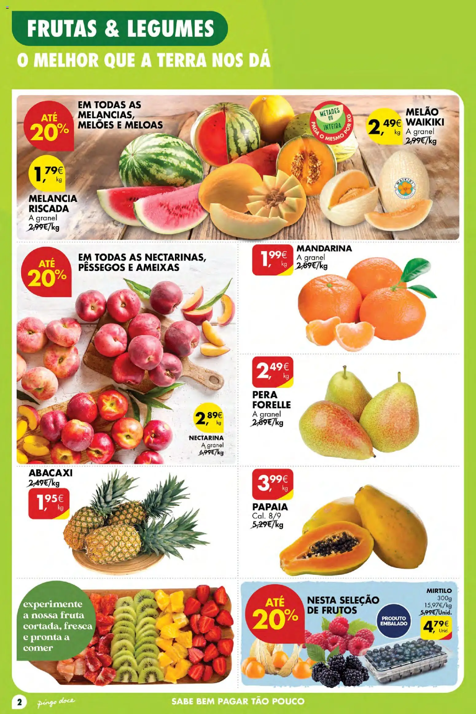 Pingo Doce Poupe Esta Semana Açores │ válido de 16/07/2026 | Página: 2 | Produtos: Ameixas, Pêssegos, Abacaxi, Melancia