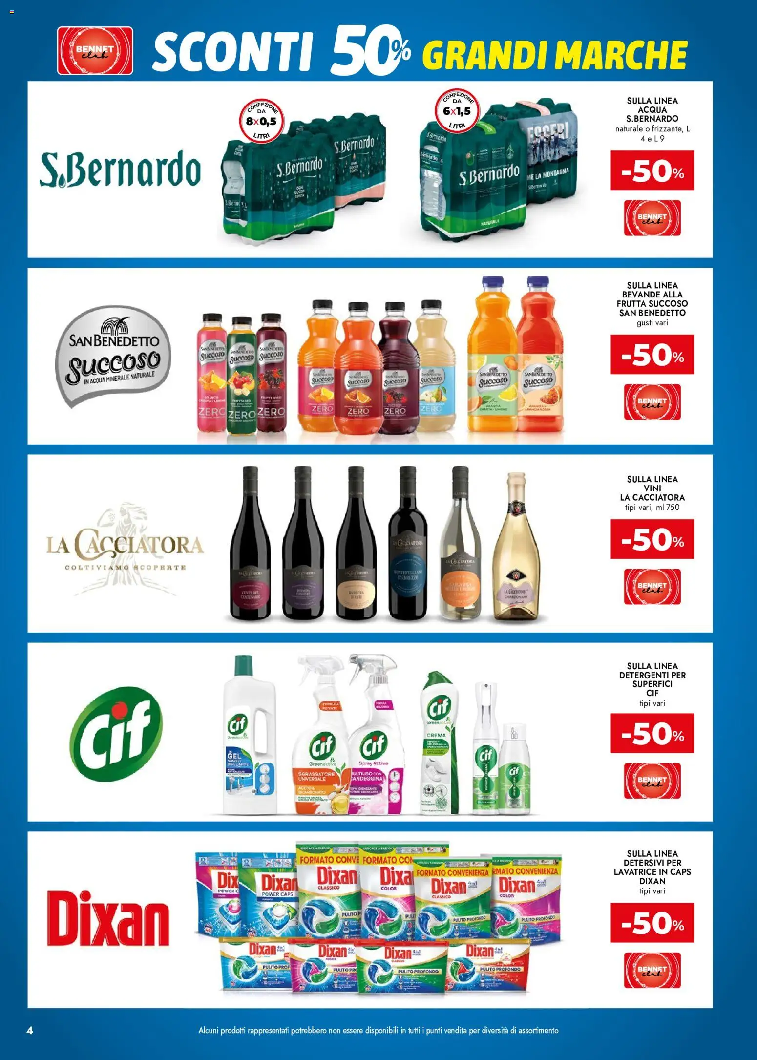 Volantino bennet del 21.05.2026 | Pagina: 4 | Prodotti: Crema, Candeggina, Carota, Lavatrice
