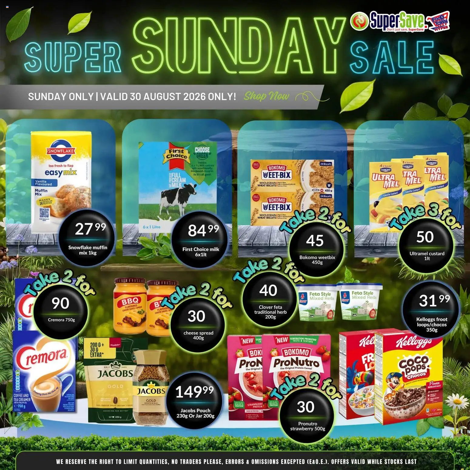 New Super Save catalogue – valid from 30/08/2026 | Page: 3 | Products: Spread, Milk, Tea, Herbs