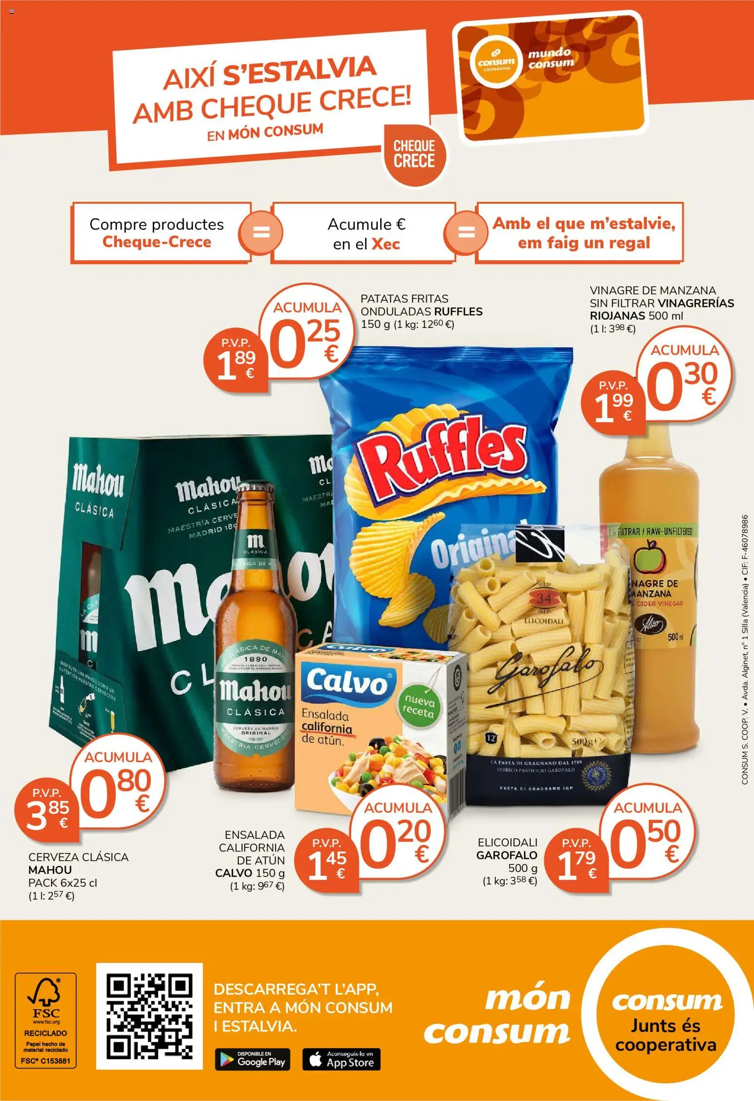 Consum - folleto │ válido desde el 28.05.2026 | Página: 13 | Productos: Cerveza, Manzana, Ensalada, Silla