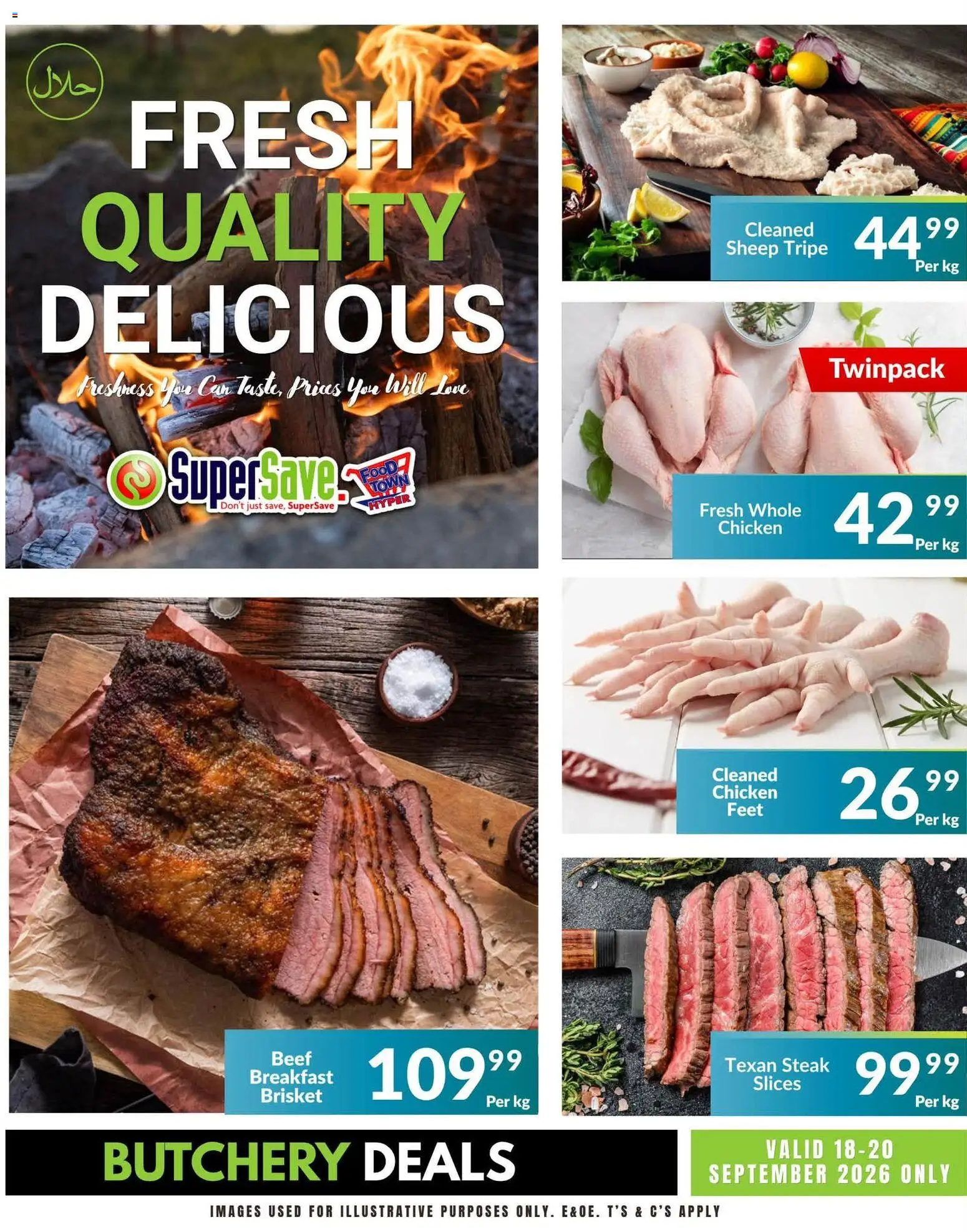 New Super Save catalogue – valid from 18/09/2026 | Page: 2 | Products: Breakfast, Steak, Chicken, Beef