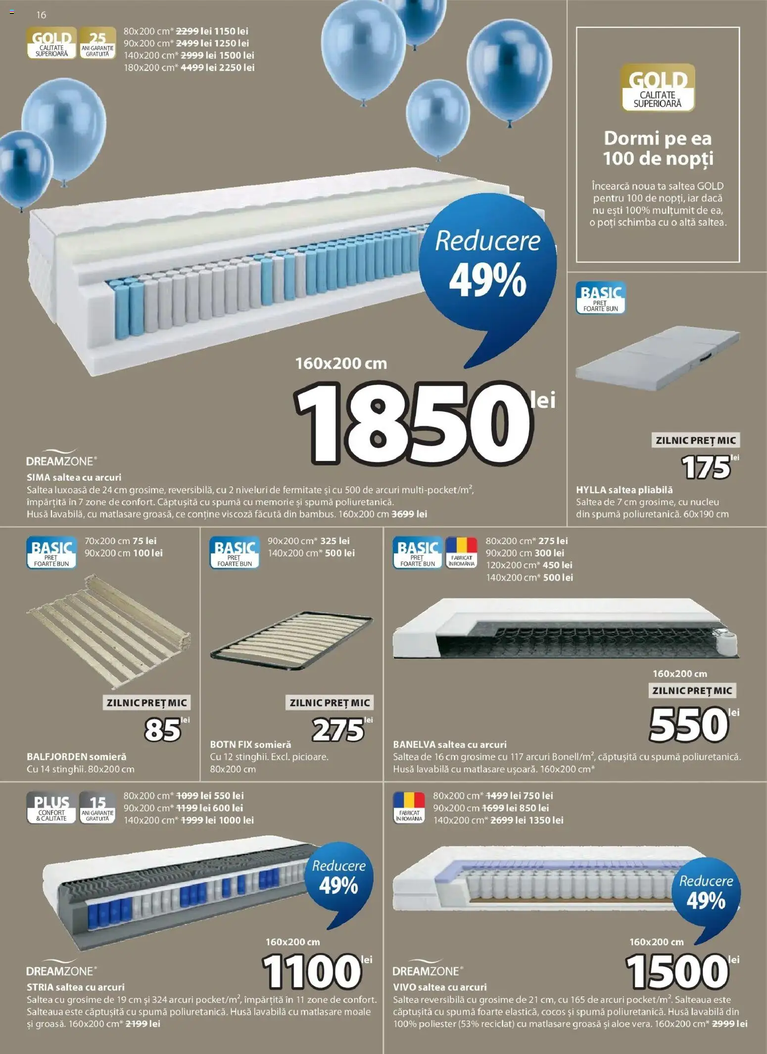 Noul catalog JYSK – valabil de la 25.03.2026 | Pagină: 16 | Produse: Memorie, Saltea, Türk kahvesi öğütme değirmeni