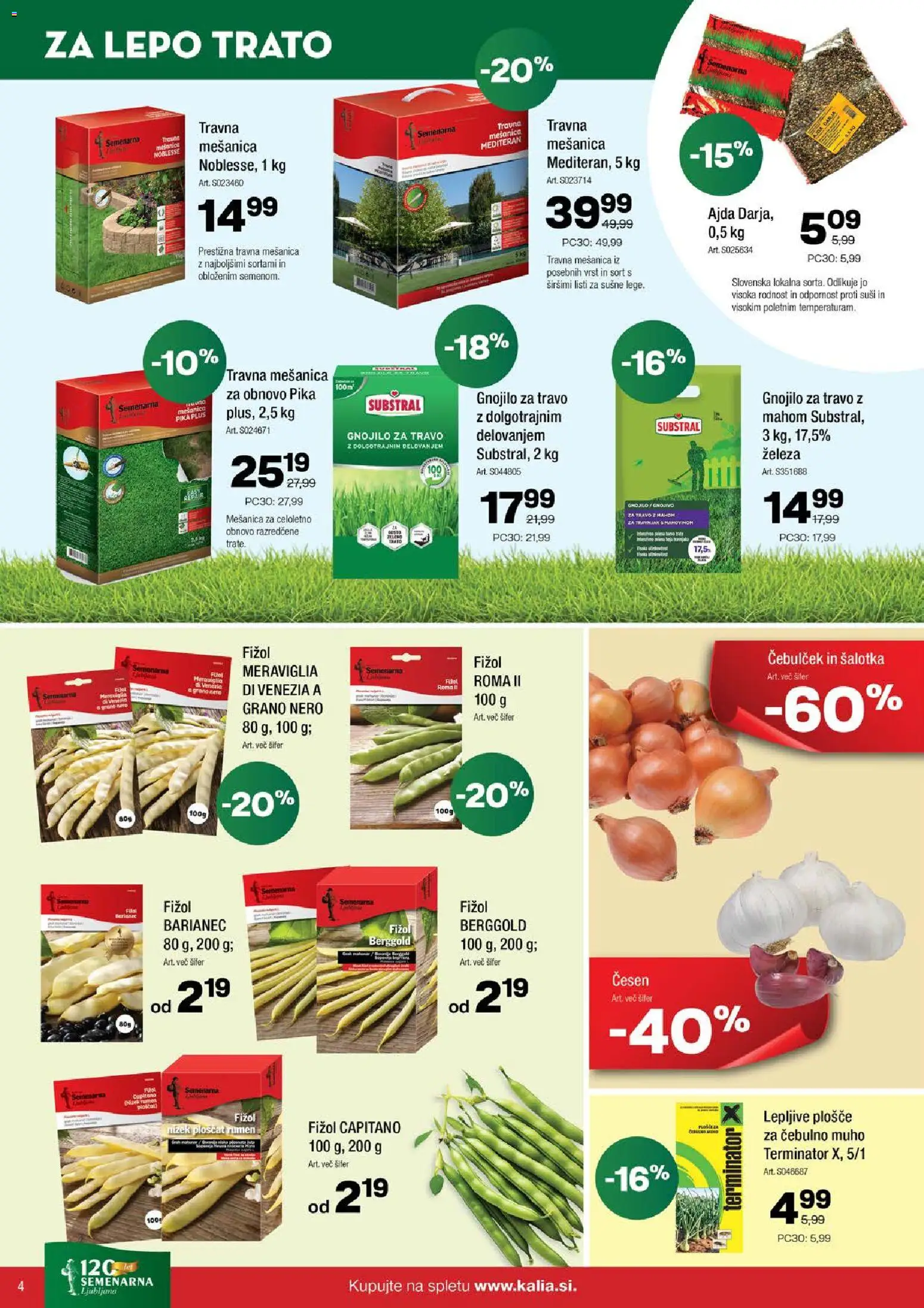 Novi Kalia katalog ponudbe – veljaven od 04.05.2026 | Stran: 4 | Izdelki: Suši, Ajda, Cesen