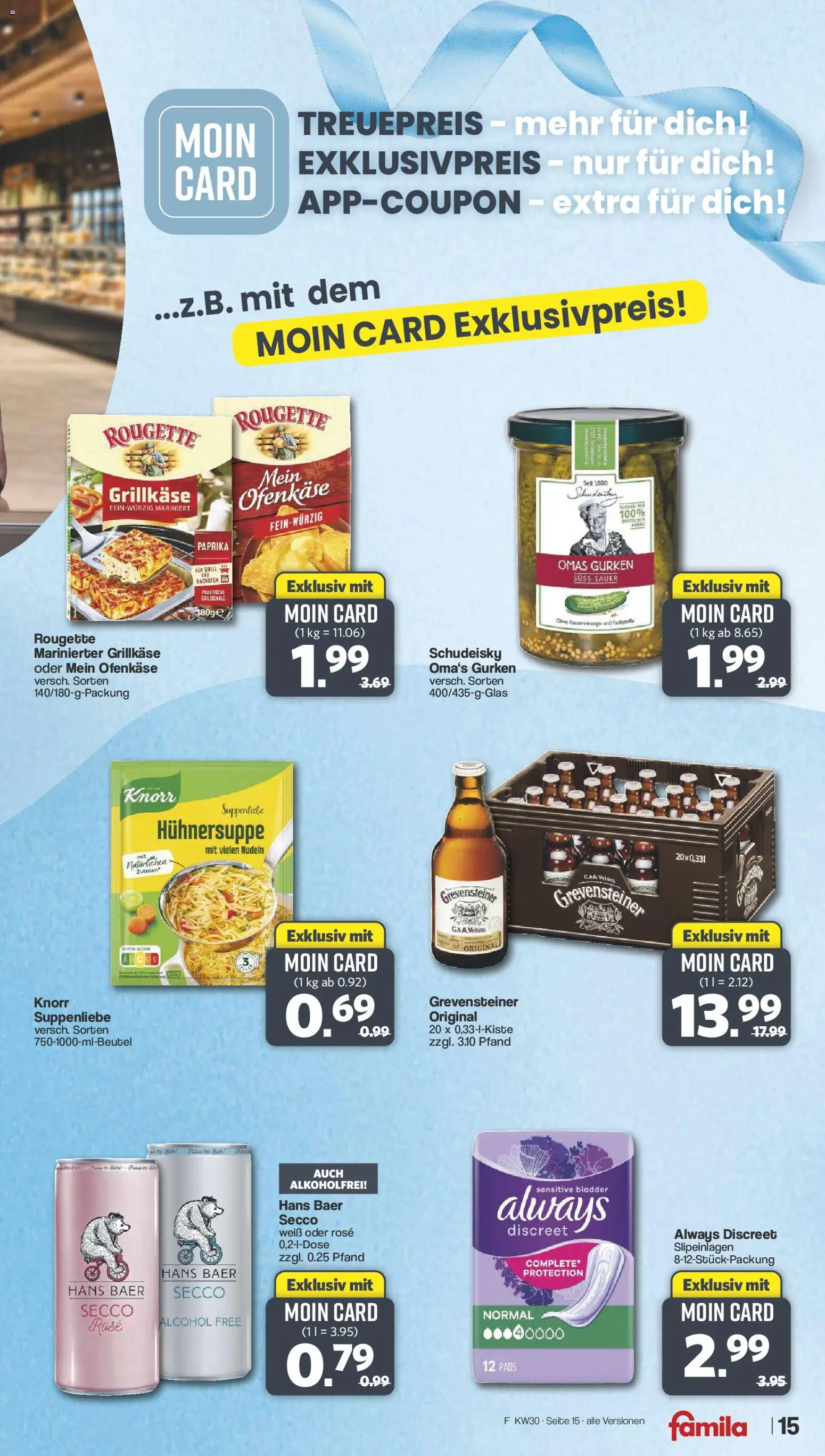 Famila Nordwest Prospekt – gültig ab 20.07.2026 | Seite: 15 | Produkte: Knorr, Paprika, Backofen, Veltins