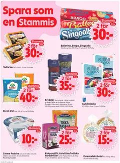 ICA Supermarket erbjudanden - Förhandsvisning av reklamblad från butik ICA Supermarket aktuell från 07/09/2026 | Sida: 8 | Produkter: Singoalla, Kryddor, Oregano, Ost