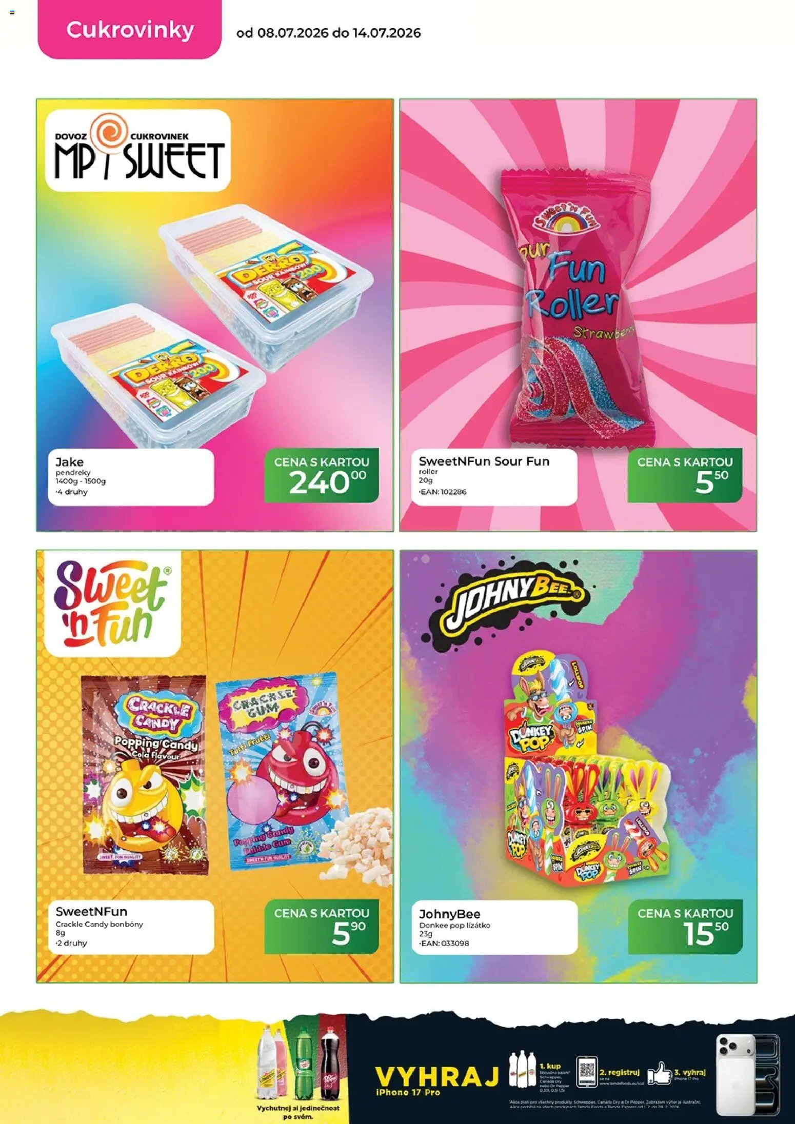 Tamda Foods leták od 08.07.2026 | Strana: 30 | Produkty: Bonbóny, Iphone, Cola